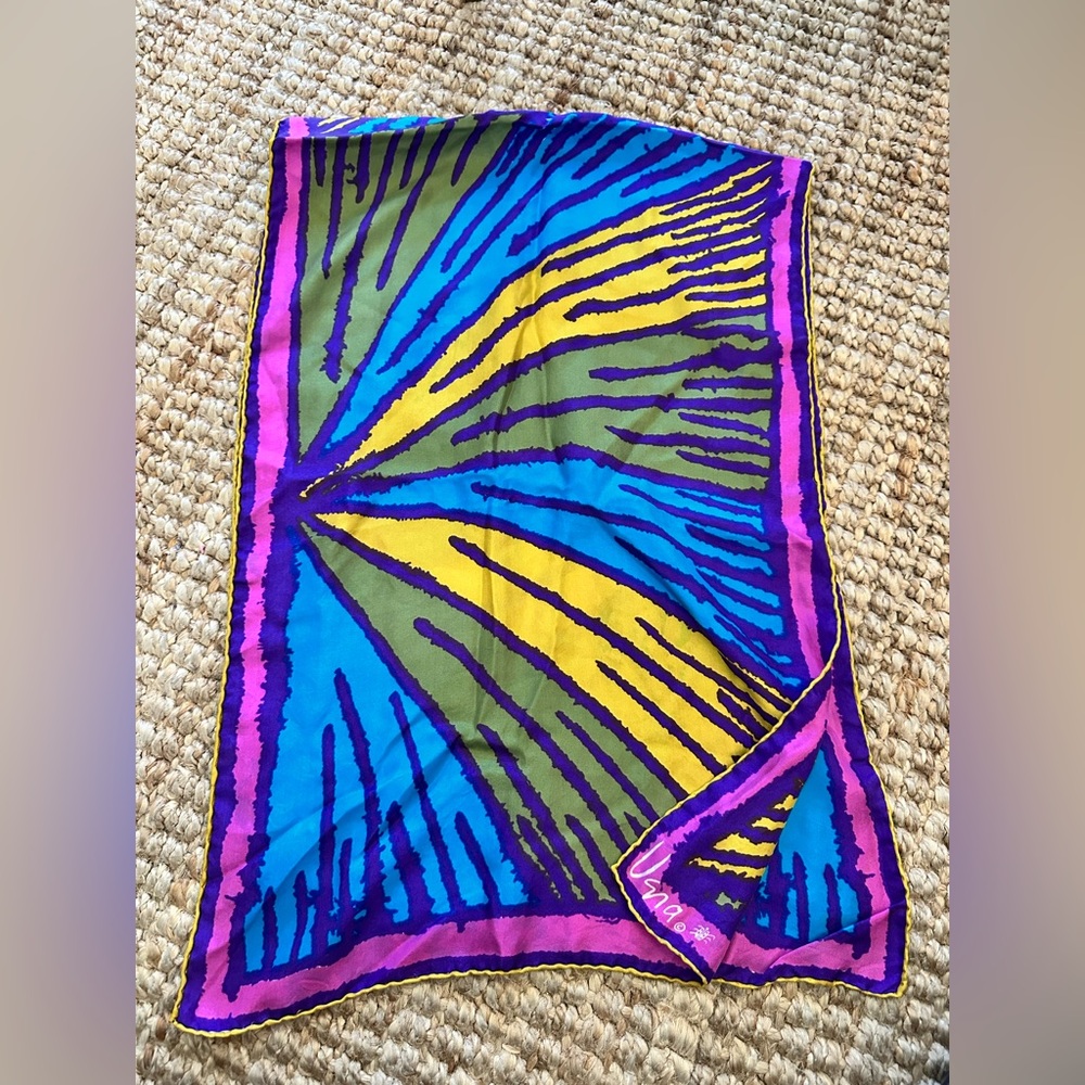 Vena Vibrant Multicolor Silk Scarf
